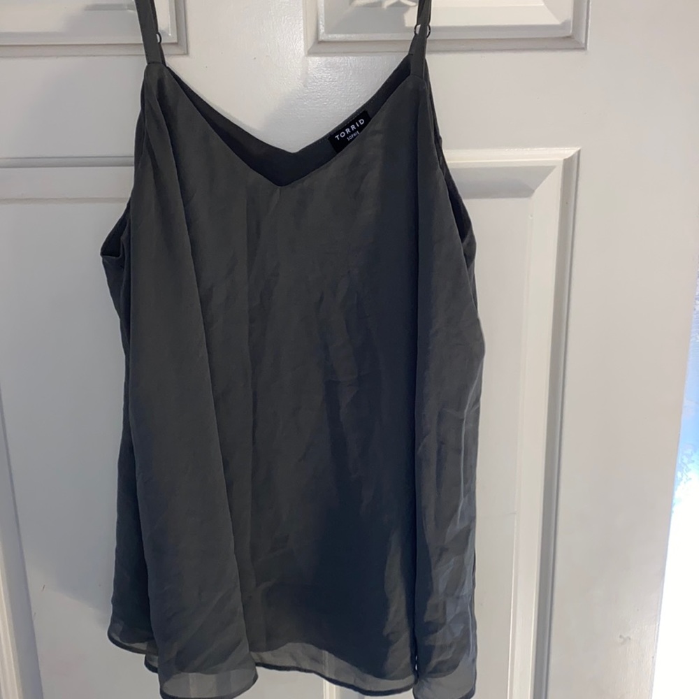 Torrid Sophie swing cami -Hunter green